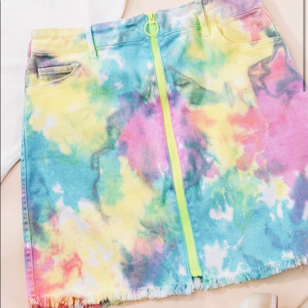NWT Love Tree Tie Dye Skirt - Picture 1 of 10